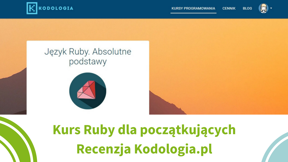 Kurs Ruby dla początkujących - zdjecie główne