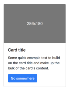 Bootstrap 4 cards